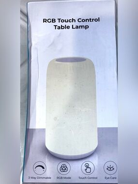 RGB Touch Control Table Lamp - White